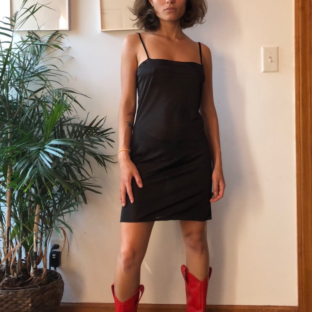 Vintage MISSONI black slip dress